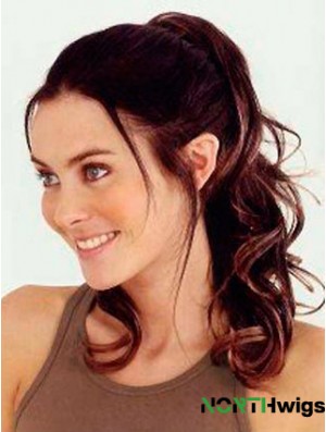 Trendy Wavy Auburn Ponytails