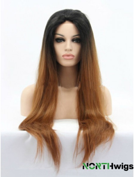 Natural 26 inch Long Straight Wigs For Black Women