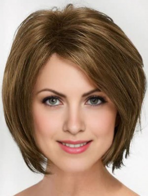 10 inch Chin Length Blonde Straight Cheap Bob Wigs