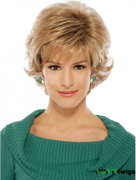 Wavy Blonde Suitable Short Classic Wigs