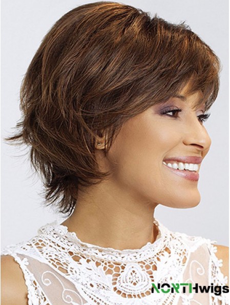 Wavy With Bangs 8 inch Stylish Short Wigs