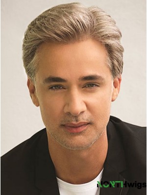 Classic 6 inch Straight Synthetic Blonde Wig Short Men