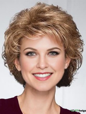 Blonde 8 Inch Short Capless Big Hair Classic Wigs With Capless