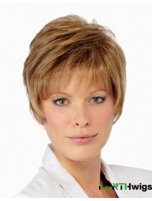 Boycuts Cropped Blonde Straight Amazing Petite Wigs