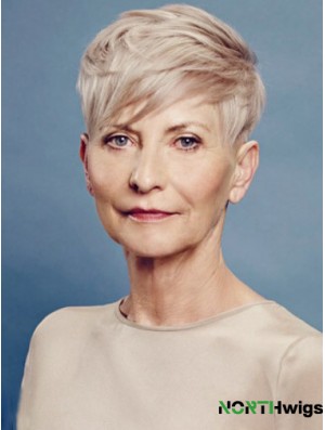 Perfect Short Straight Boycuts 8 inch Human Hair Wigs