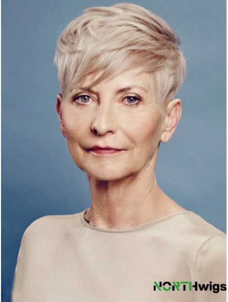 Perfect Short Straight Boycuts 8 inch Human Hair Wigs