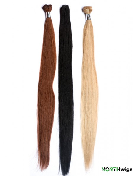 Straight Remy Human Hair Auburn Hairstyles Weft Extensions
